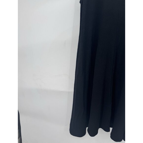 Wilfred Free Trapeze Dress Women Medium Black Minimalist Witchy Gothic Classic - Picture 6 of 8